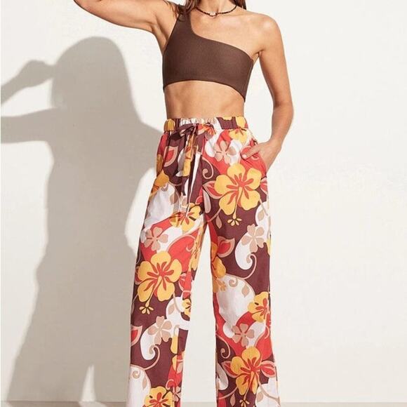 NWT FAITHFULL THE BRAND Celvia Pant Ulani Floral Sold at Anthropologie  Small 4 - Picture 8 of 9